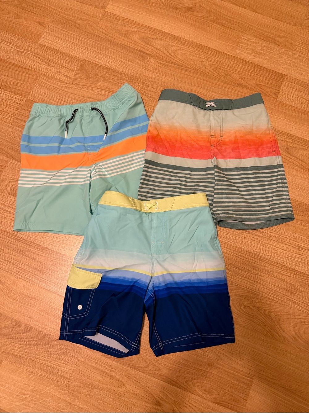 Boys' Striped Swim Trunks - Multi Color